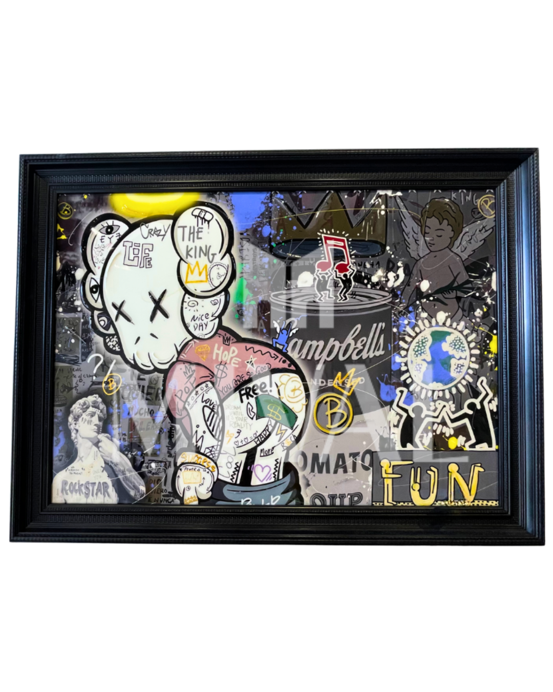 CUADRO KAWS BILLETE