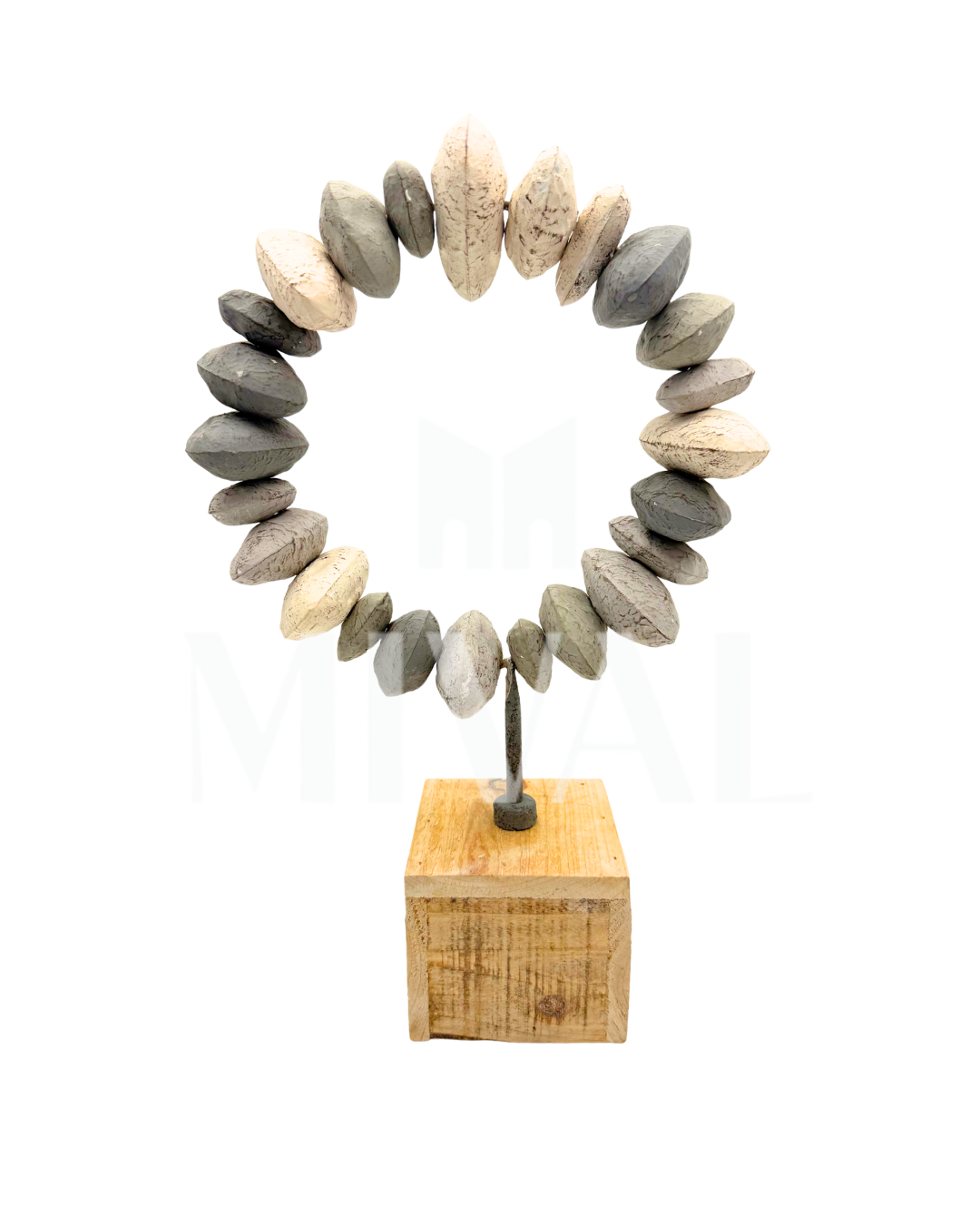 ESCULTURA ARO PIEDRAS MED