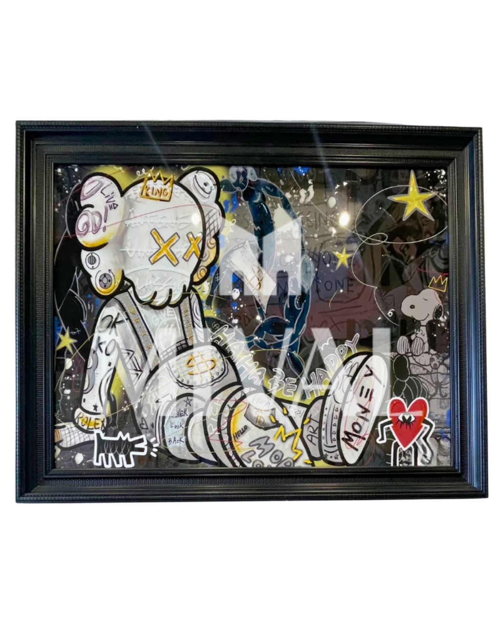 CUADRO KAWS SENTADO HORIZONTAL
