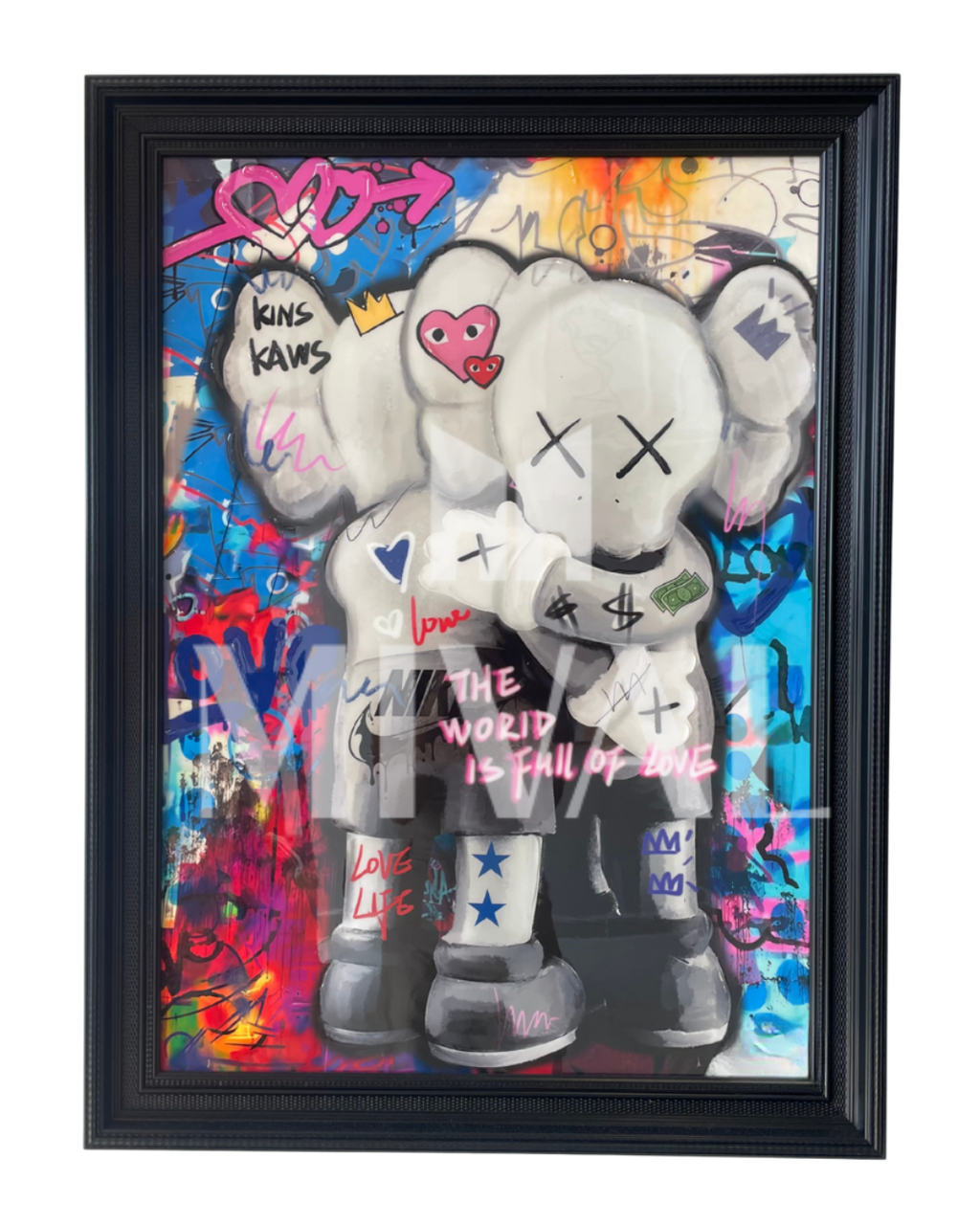 CUADRO KAWS ABRAZO