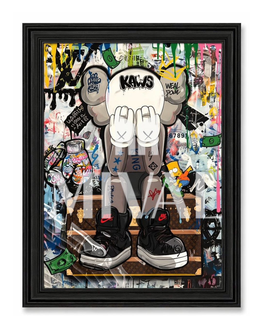 CUADRO KAWS SENTADO