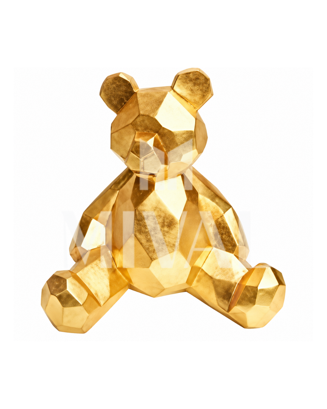 OSO GEOMETRICO HOJA ORO