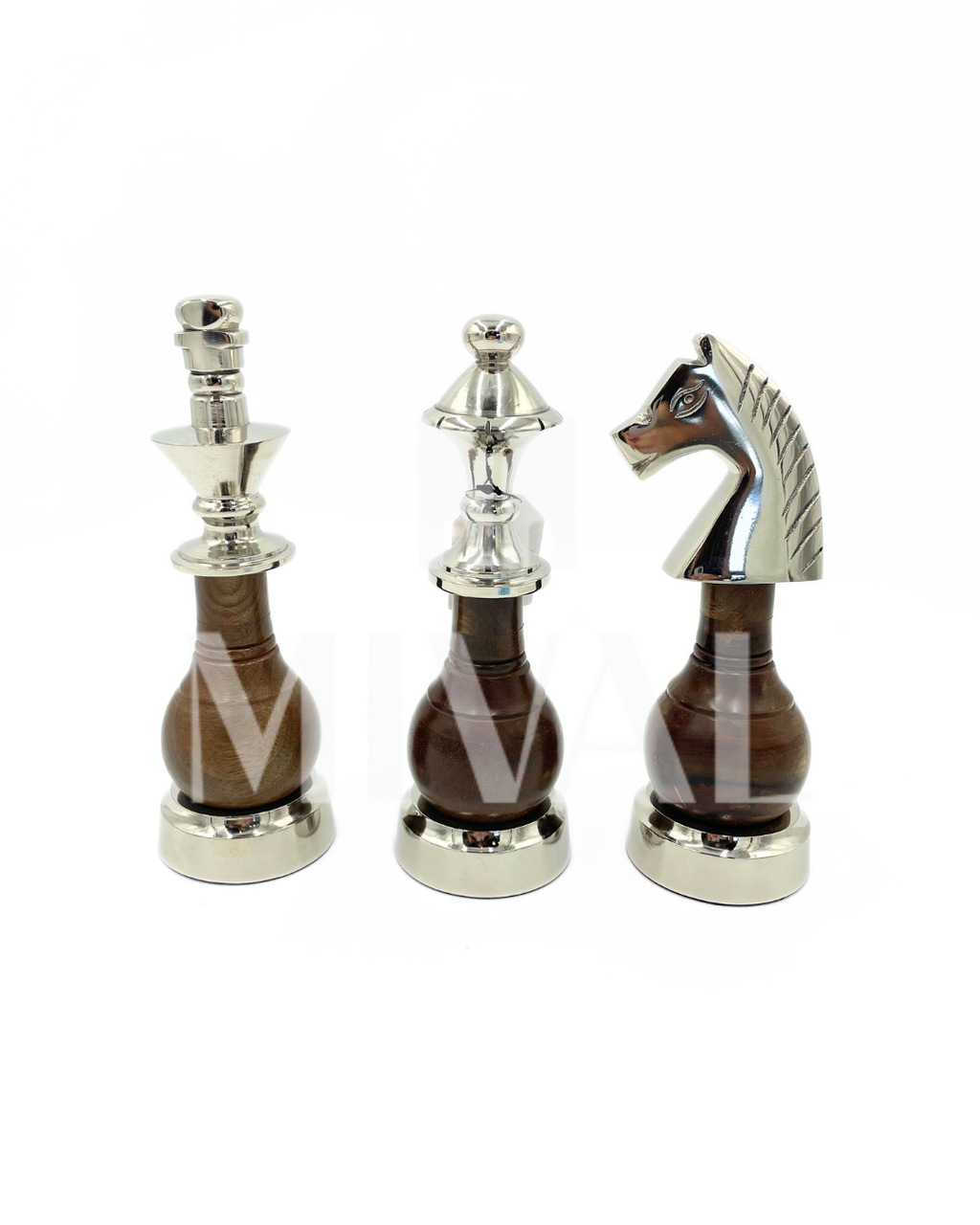 AJEDREZ METAL Y MADERA