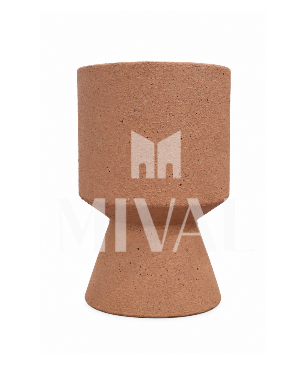 FLORERO VASO LISO GRANITO CANELA