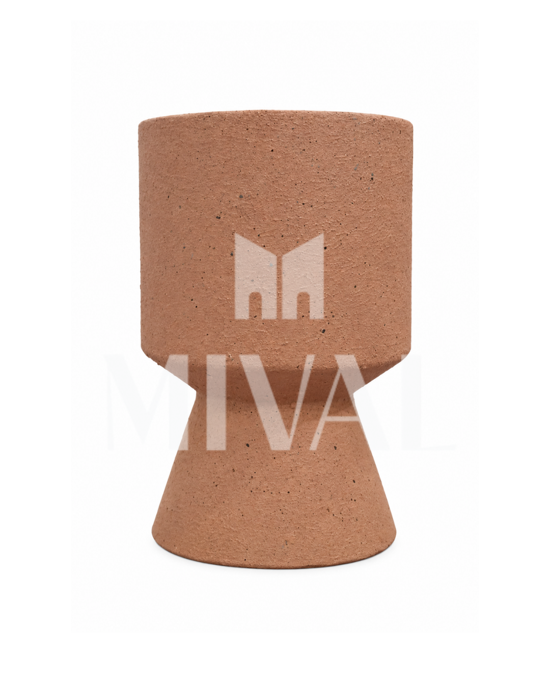 FLORERO VASO LISO GRANITO CANELA