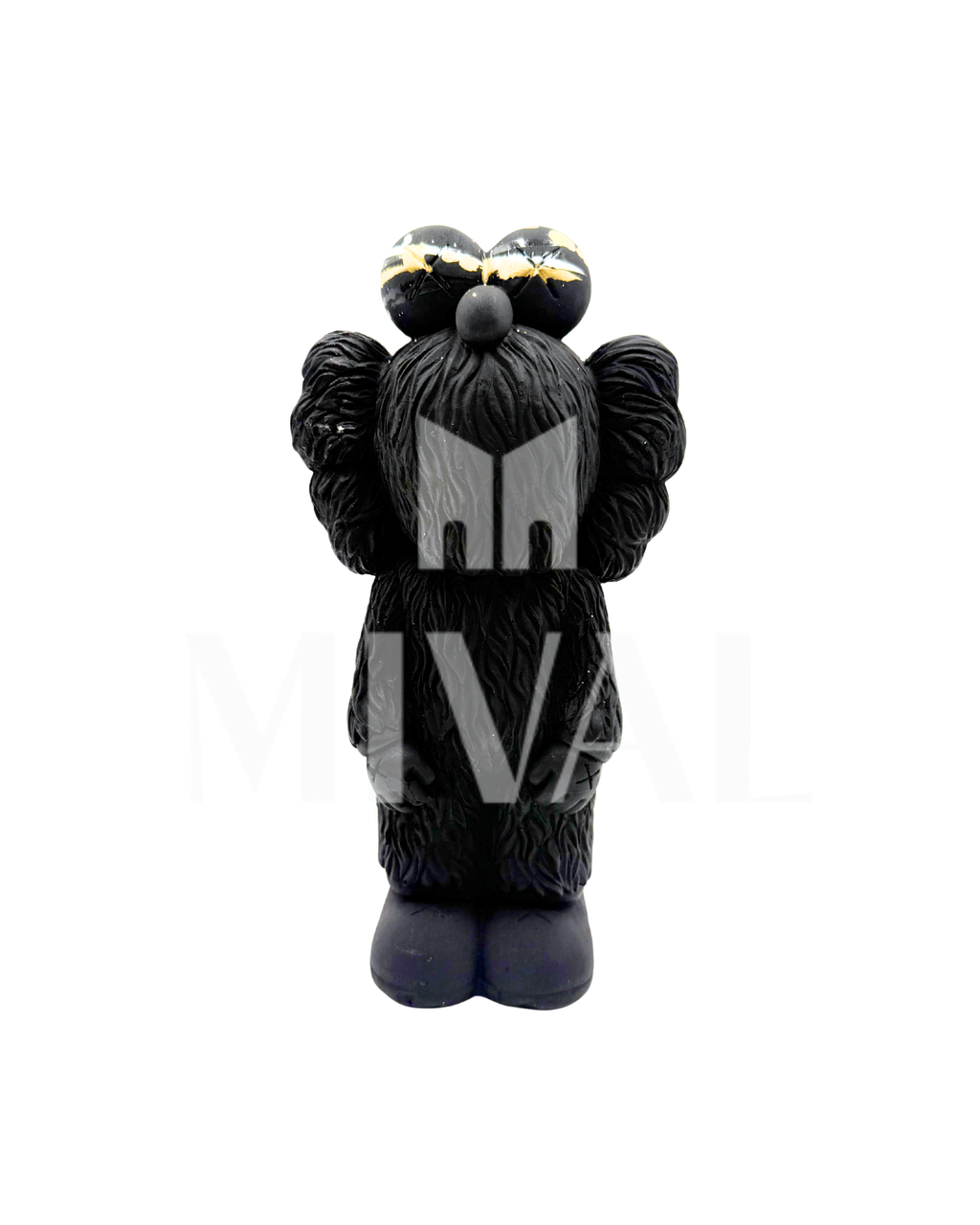 KAWS ELMO NEGRO CON DORADO
