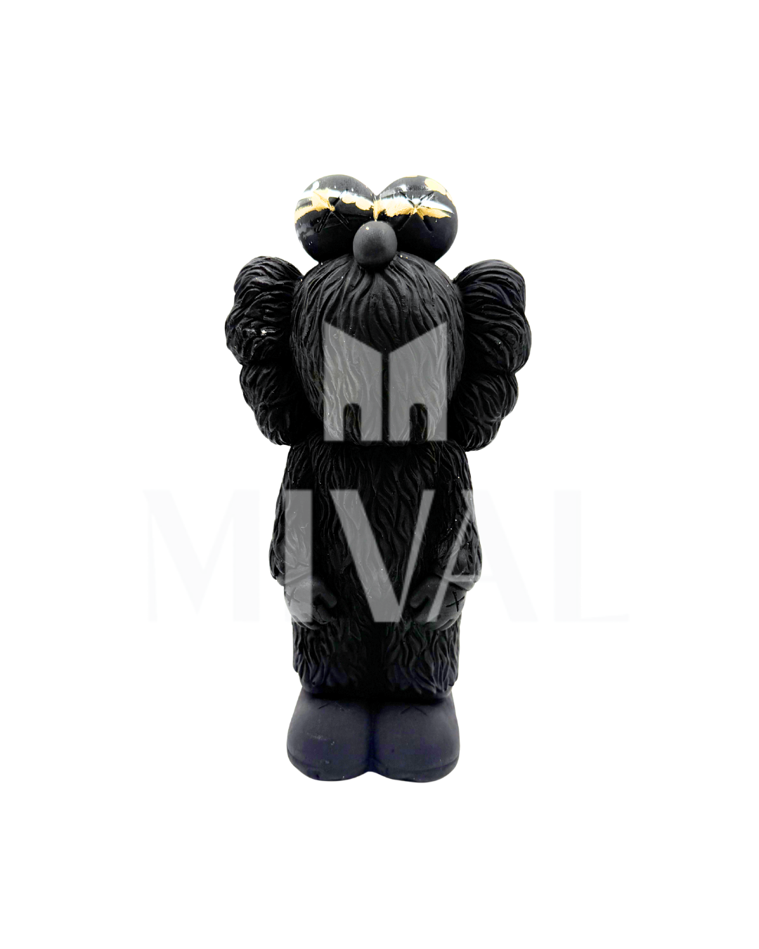 KAWS ELMO NEGRO CON DORADO