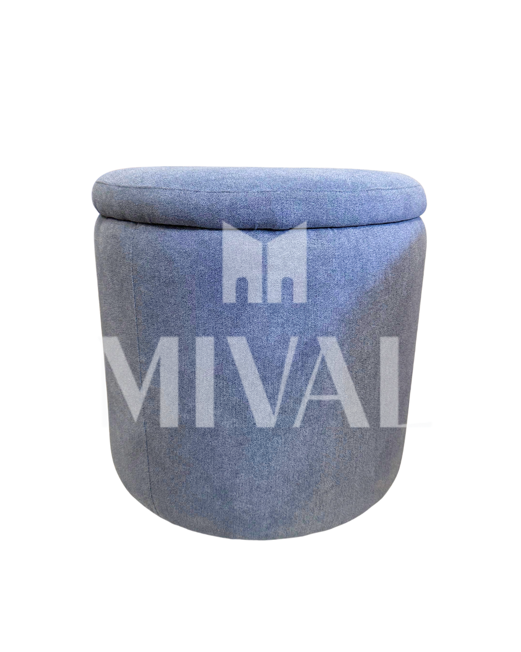 TABURETE CON TAPA AZUL