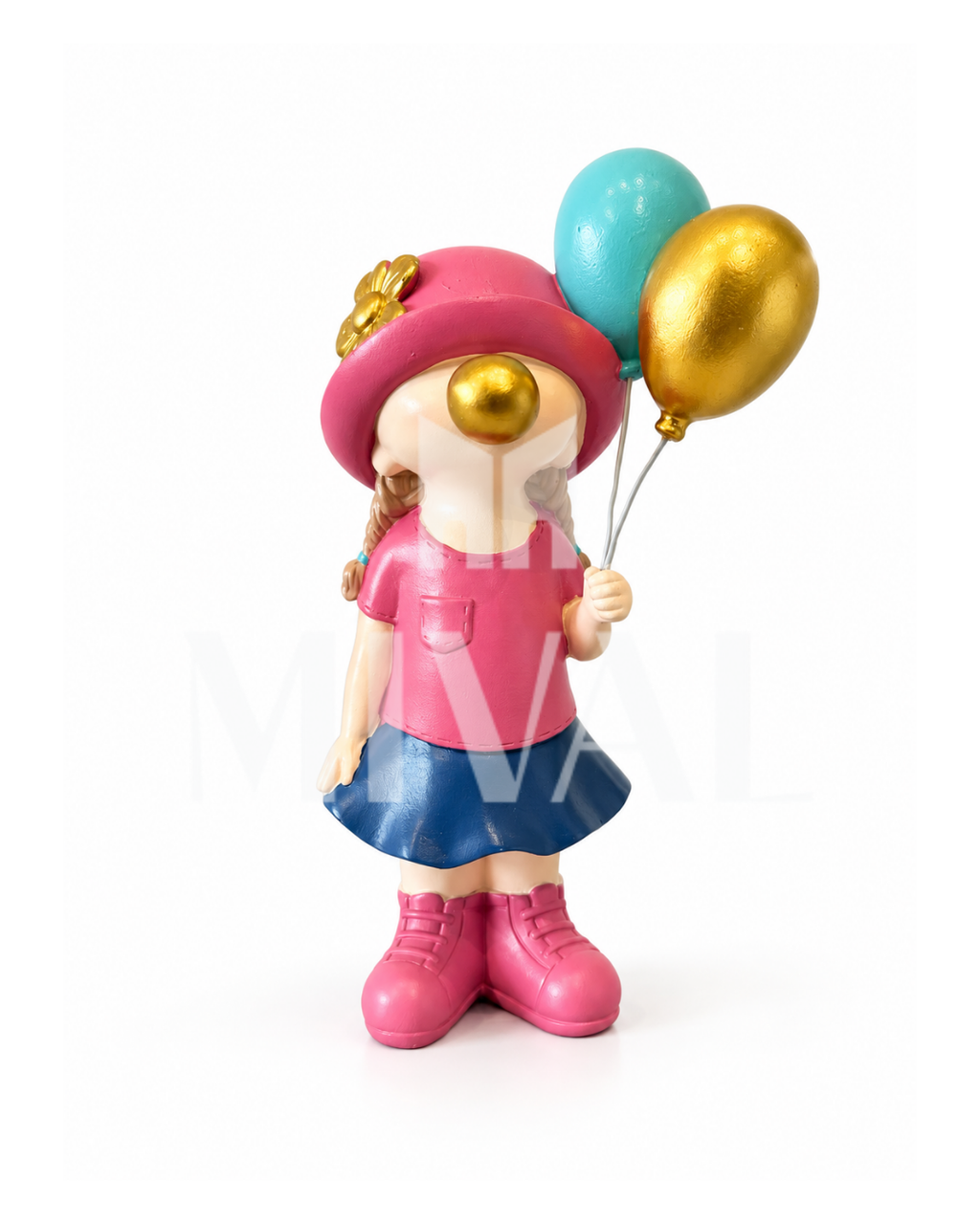 NIÑA CON CHICLE Y GLOBOS