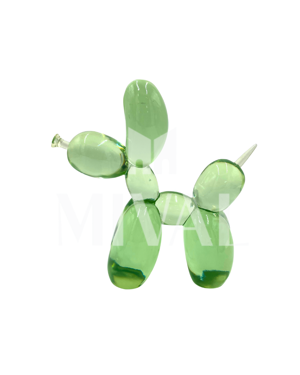 PERRO KOONS VERDE RESINA