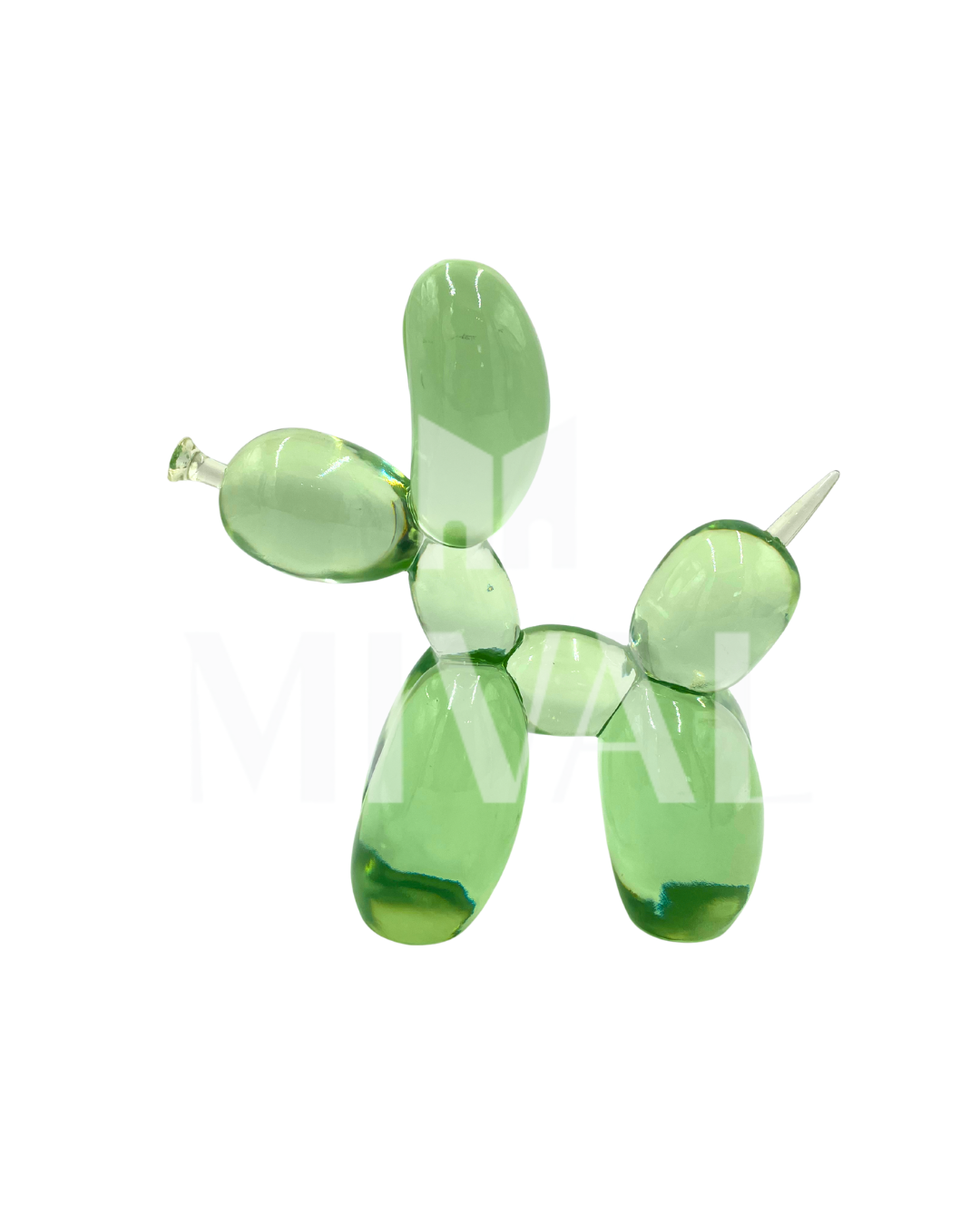 PERRO KOONS VERDE RESINA