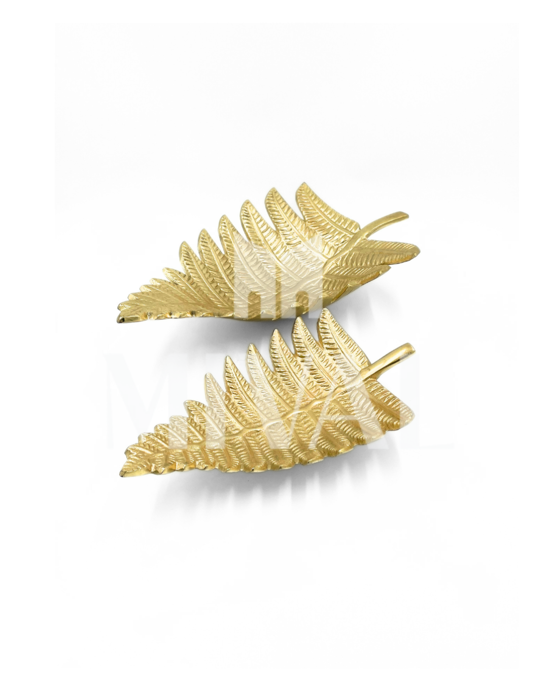 CHAROLAS HOJA DORADAS 2 PZ