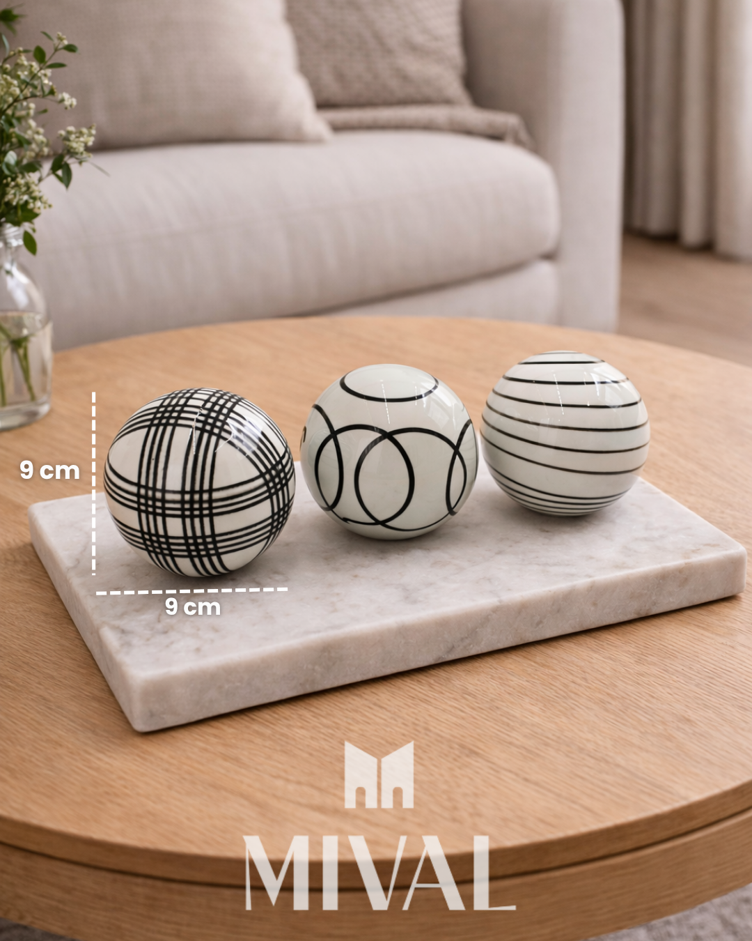 BOLAS CERAMICA BLANCAS