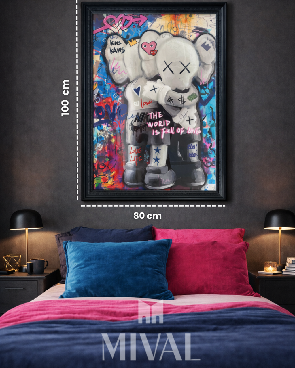 CUADRO KAWS ABRAZO