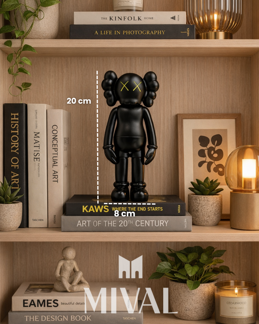 KAWS PARADO MINI NEGRO