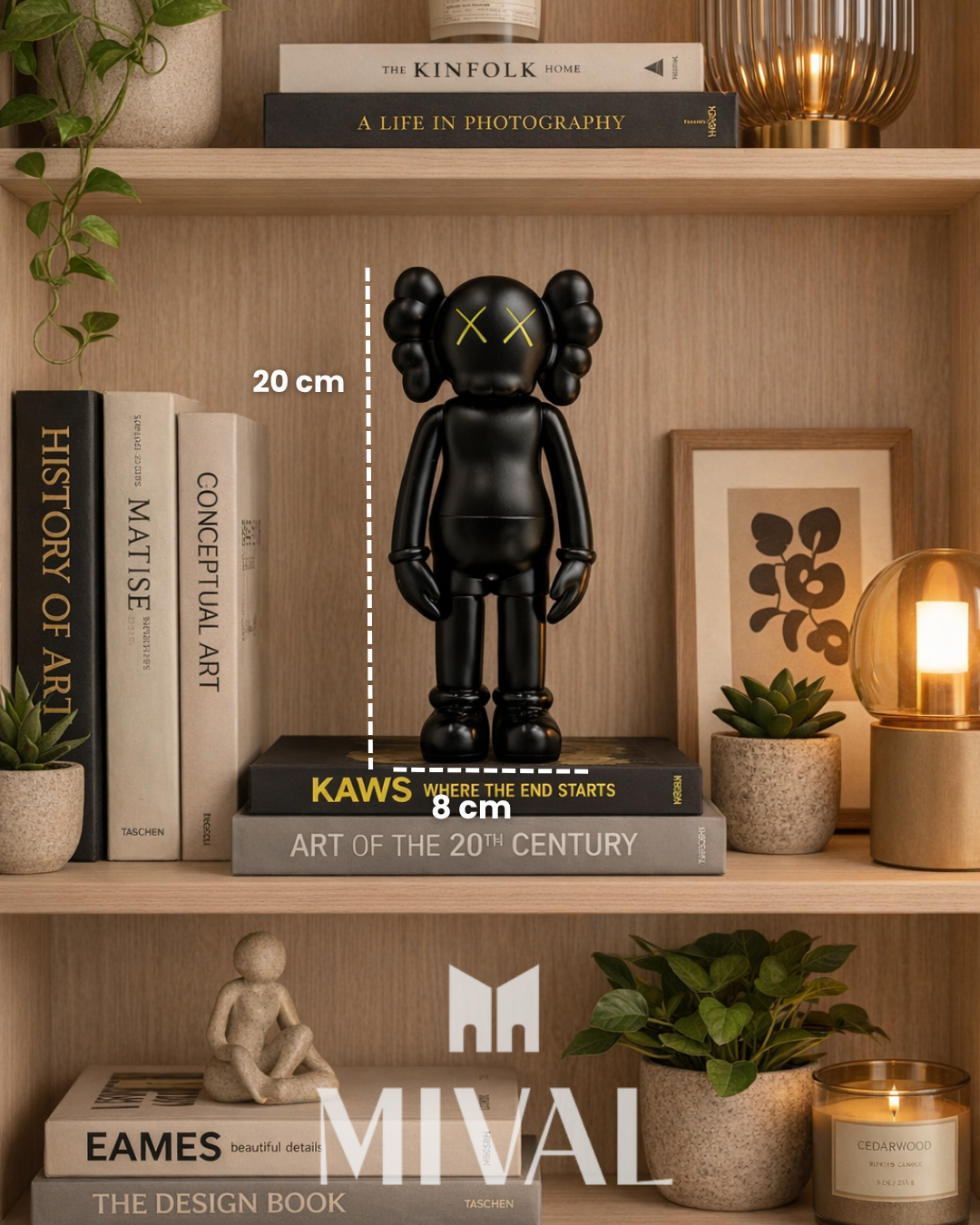 KAWS PARADO MINI NEGRO