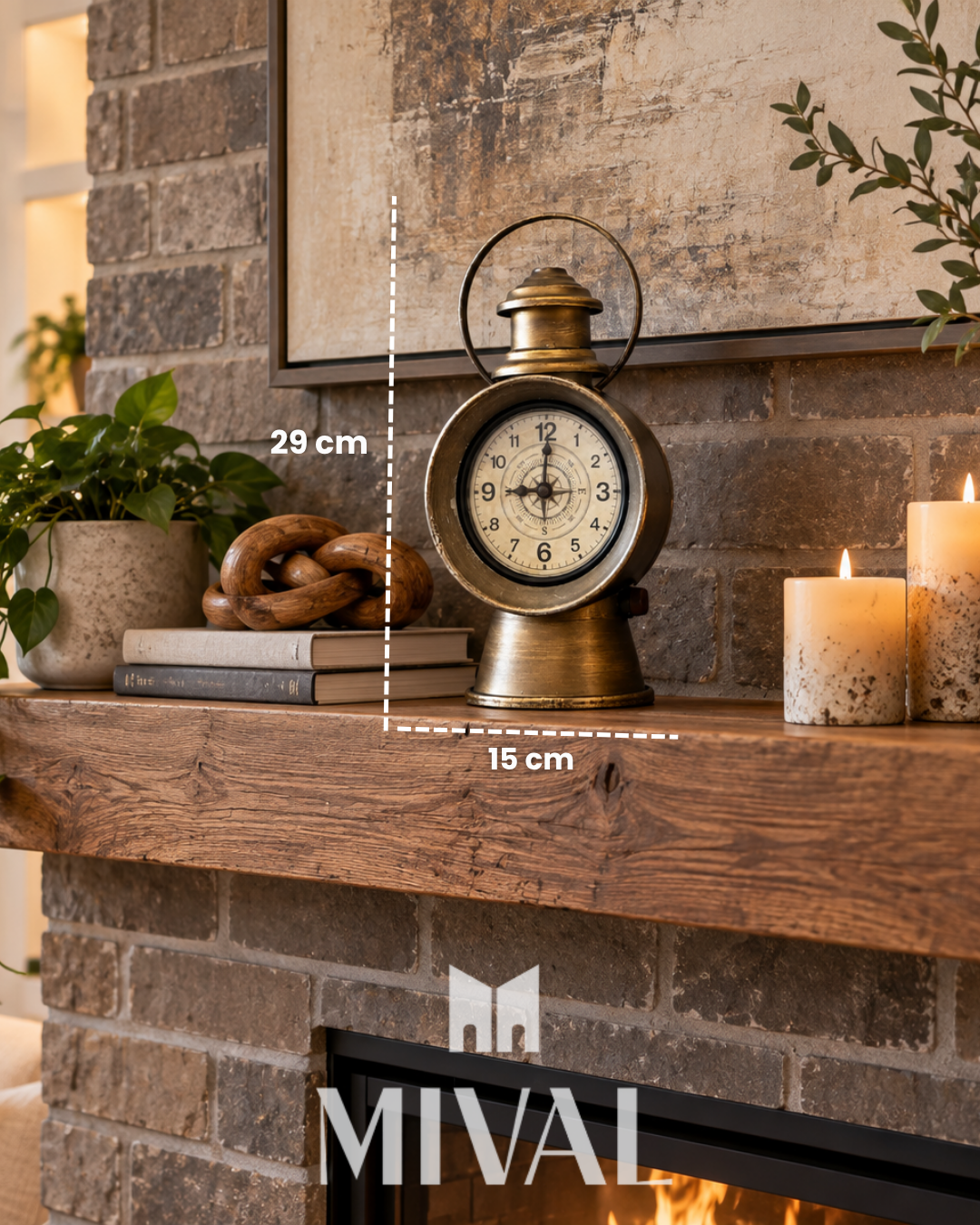 RELOJ DE MESA LINTERNA