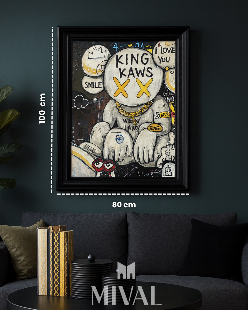 CUADRO KAWS TRISTE