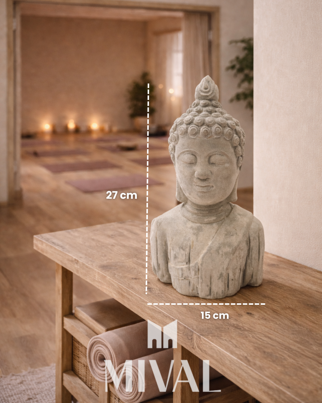 BUSTO BUDA CAVERNA CEMENTO