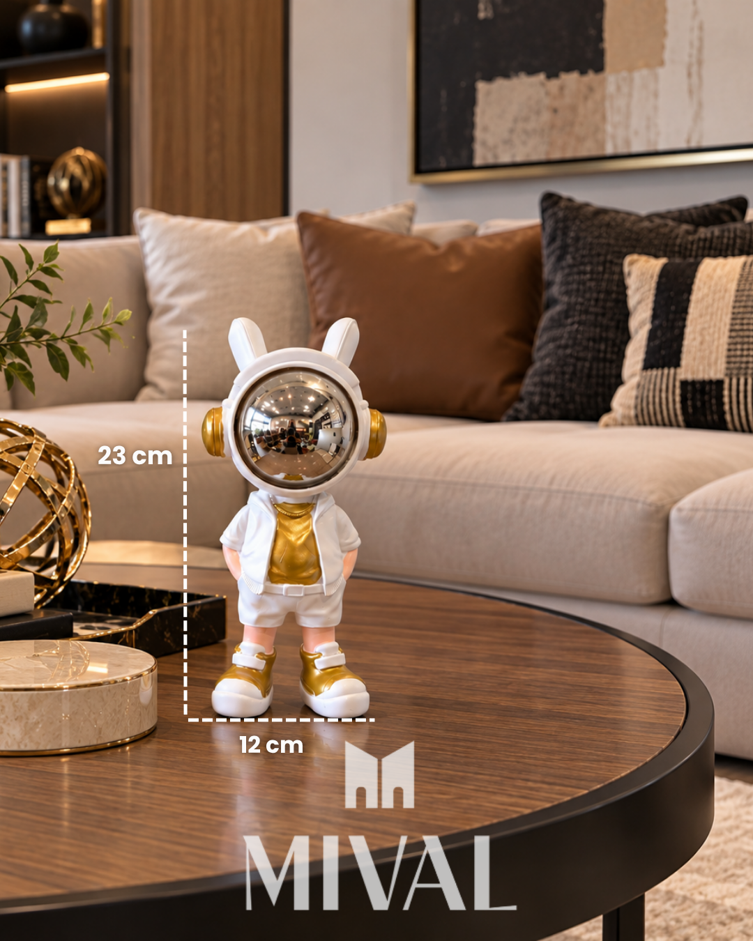 ASTRONAUTA DORADO OREJAS