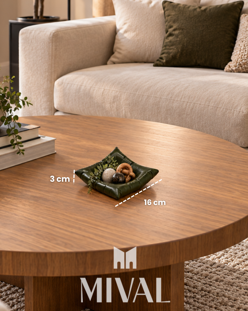 PLATO ALMOHADA VERDE