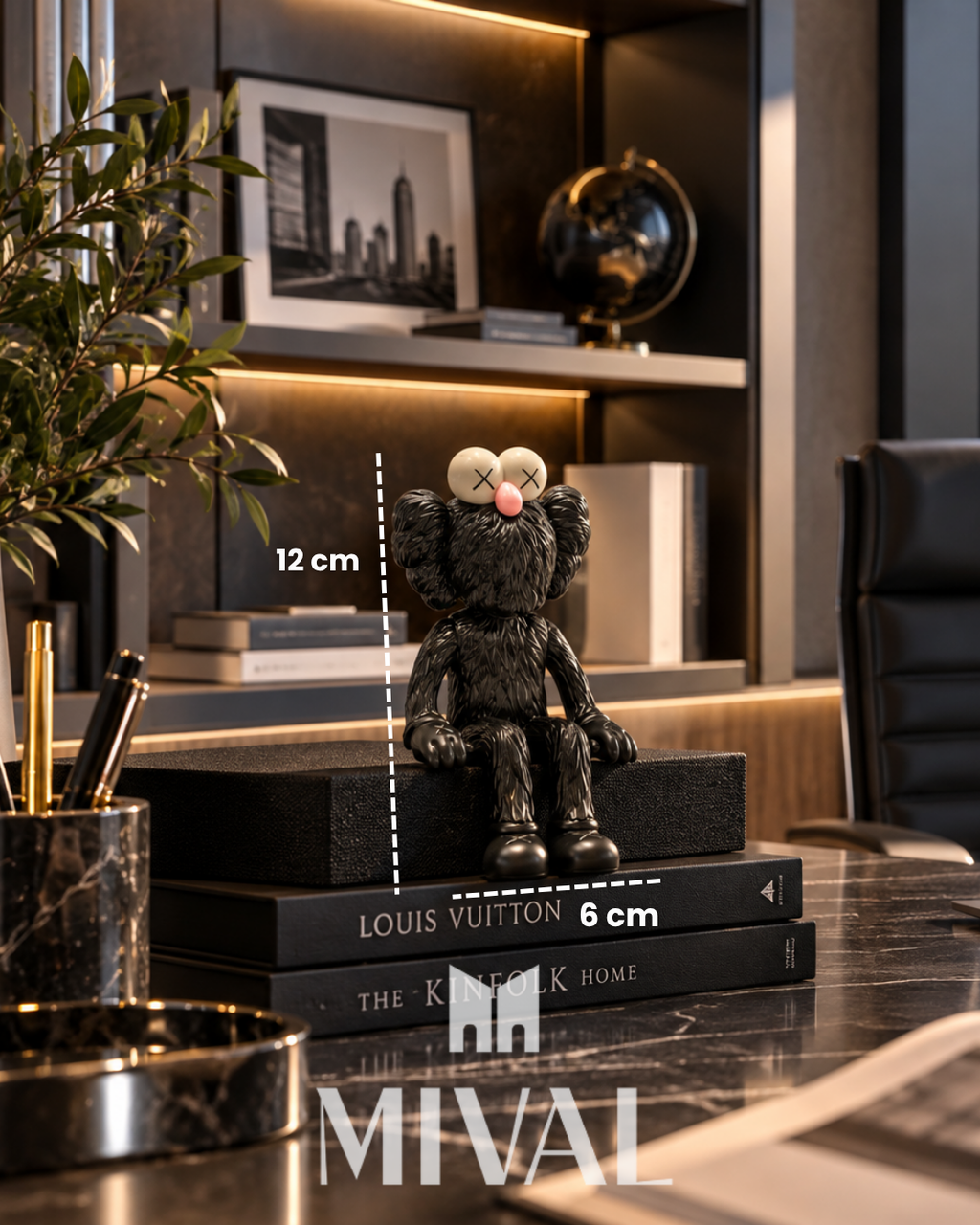 KAWS ELMO MINI NEGRO
