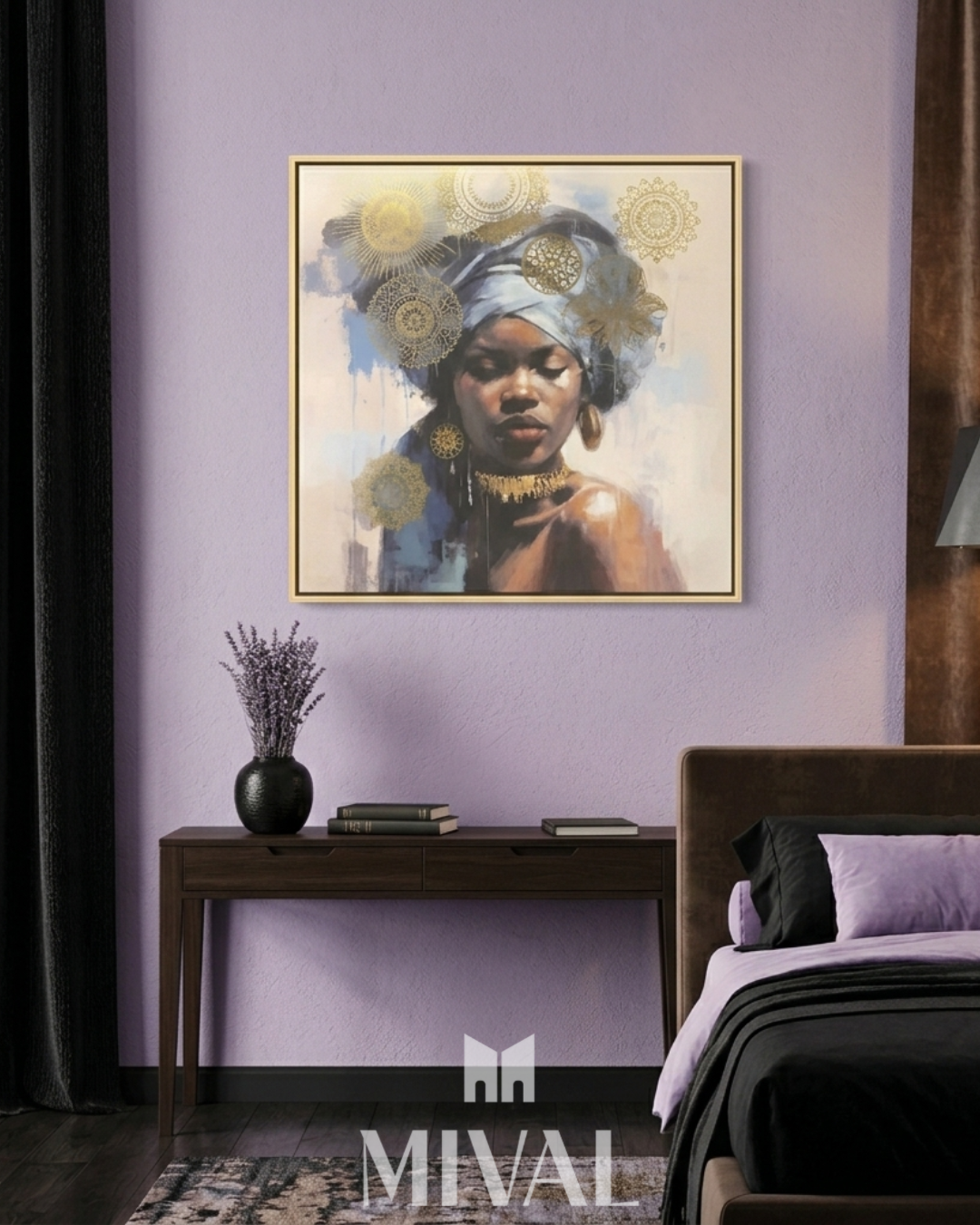 CUADRO MUJER TURBANTE