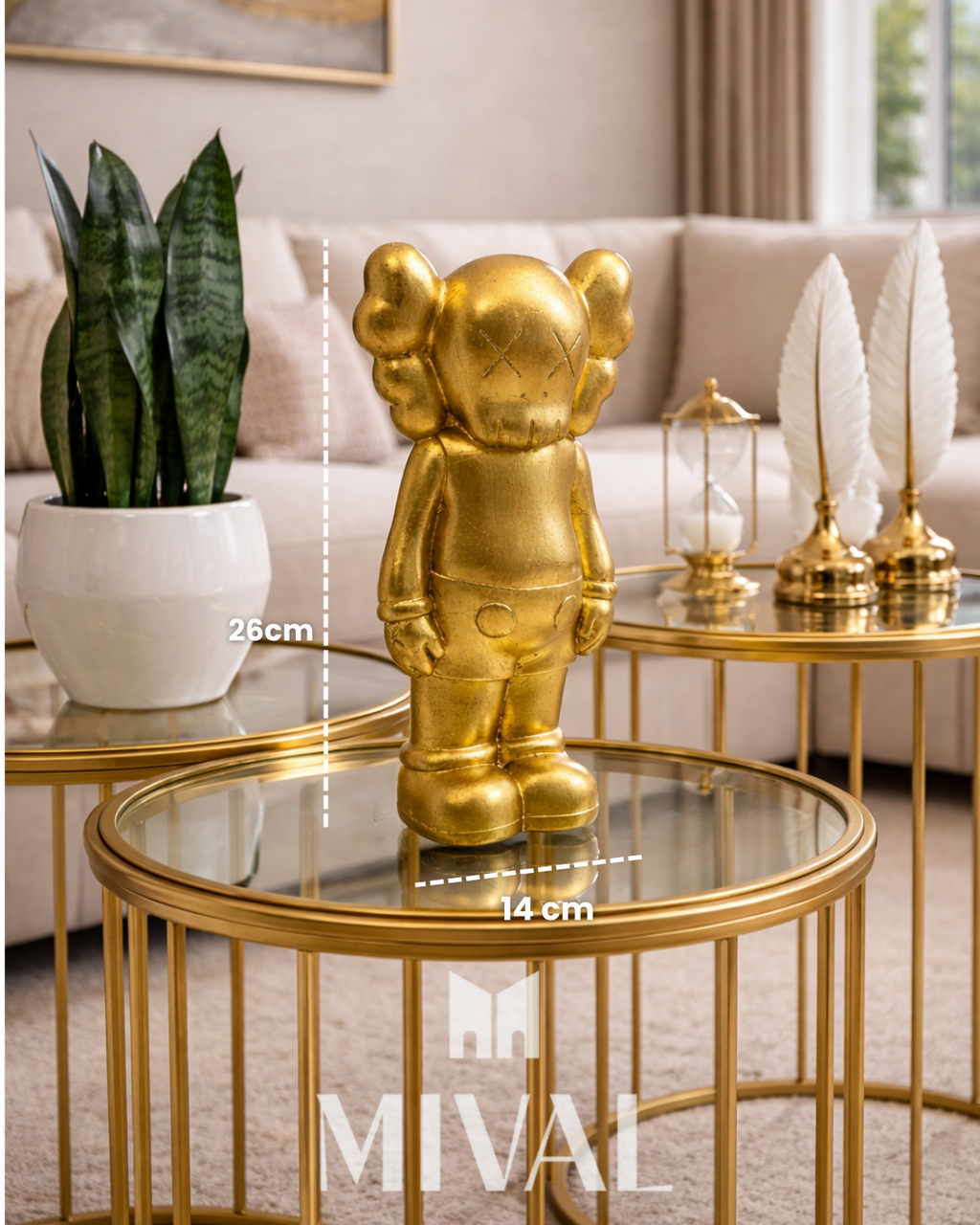 KAWS MICKEY DORADO