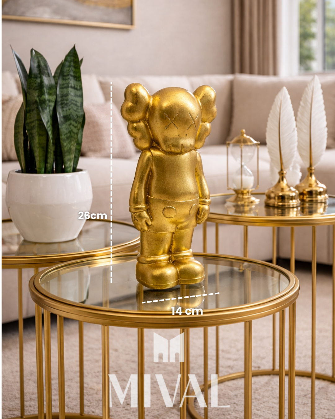 KAWS MICKEY DORADO