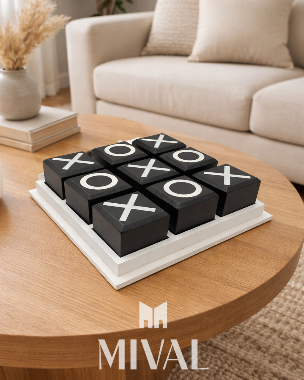 TIC TAC TOE NEGRO CON BLANCO