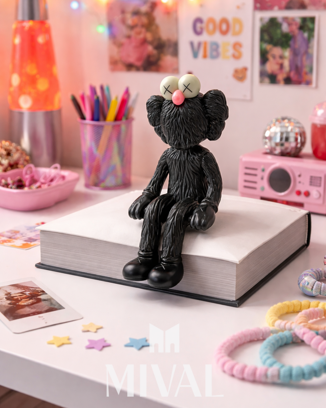 KAWS ELMO MINI NEGRO