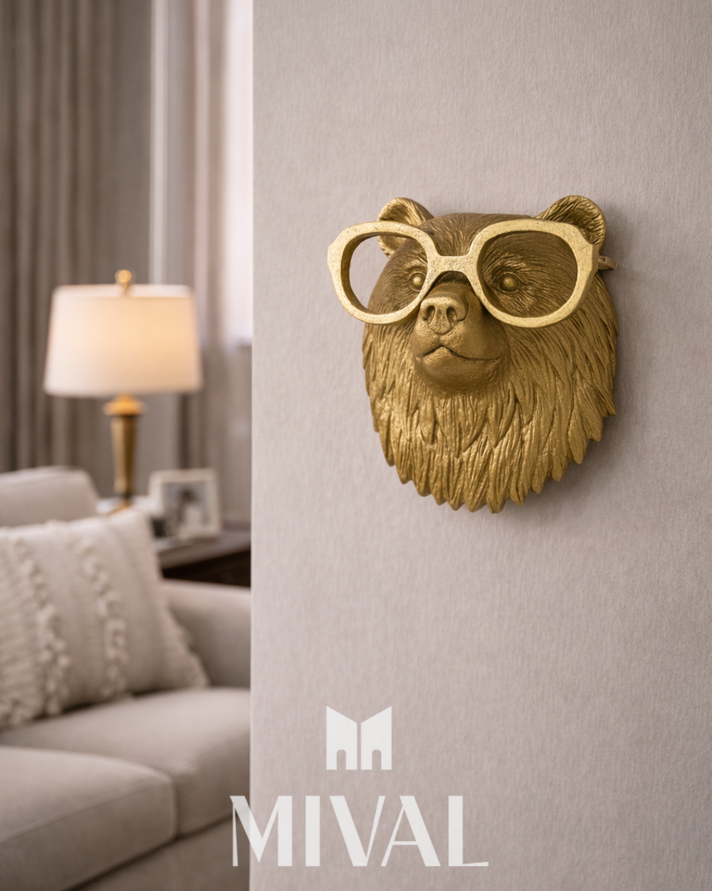 CARA OSO CON LENTES
