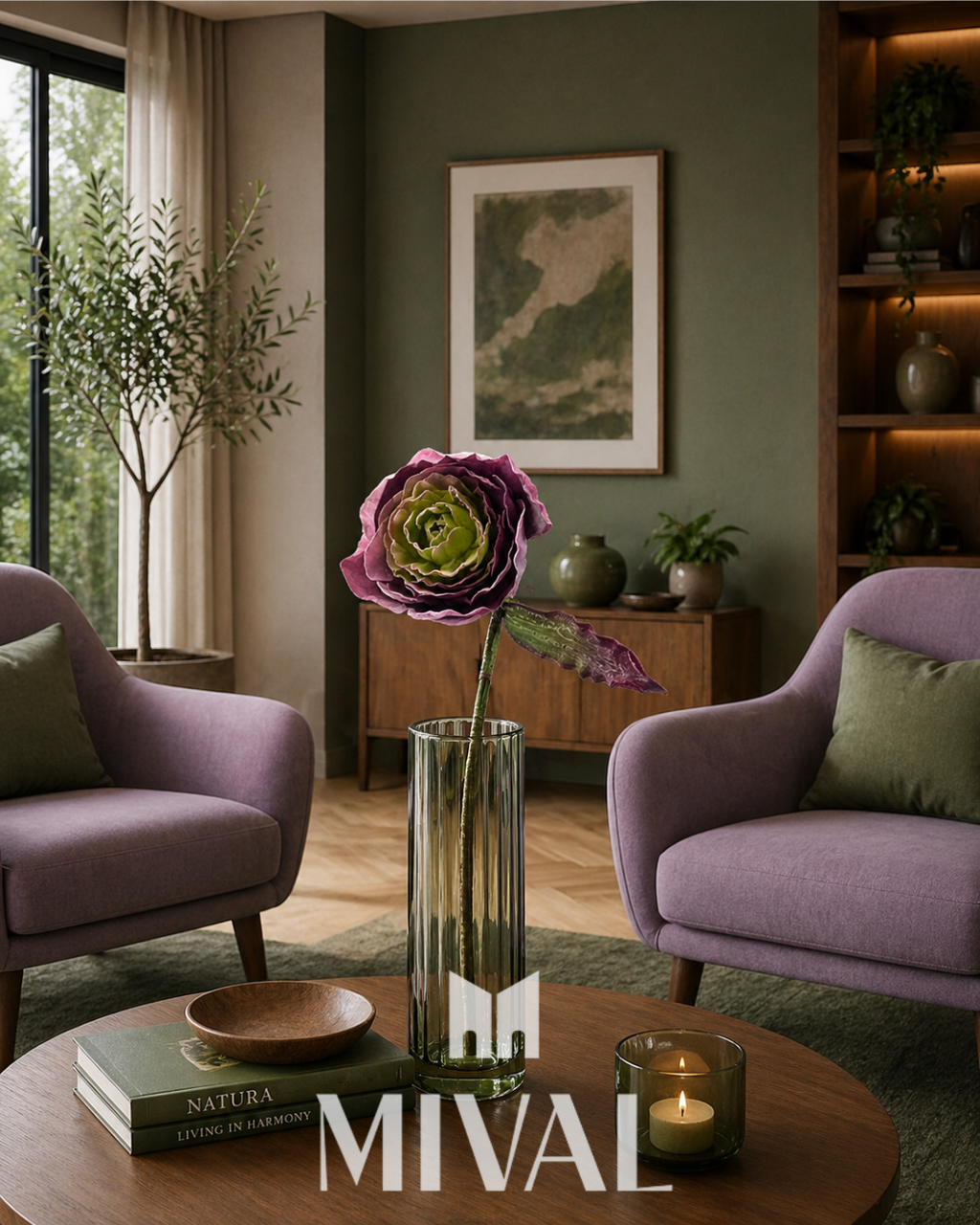 FLOR FOAM ROSAL VERDE