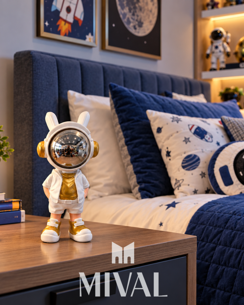ASTRONAUTA DORADO OREJAS