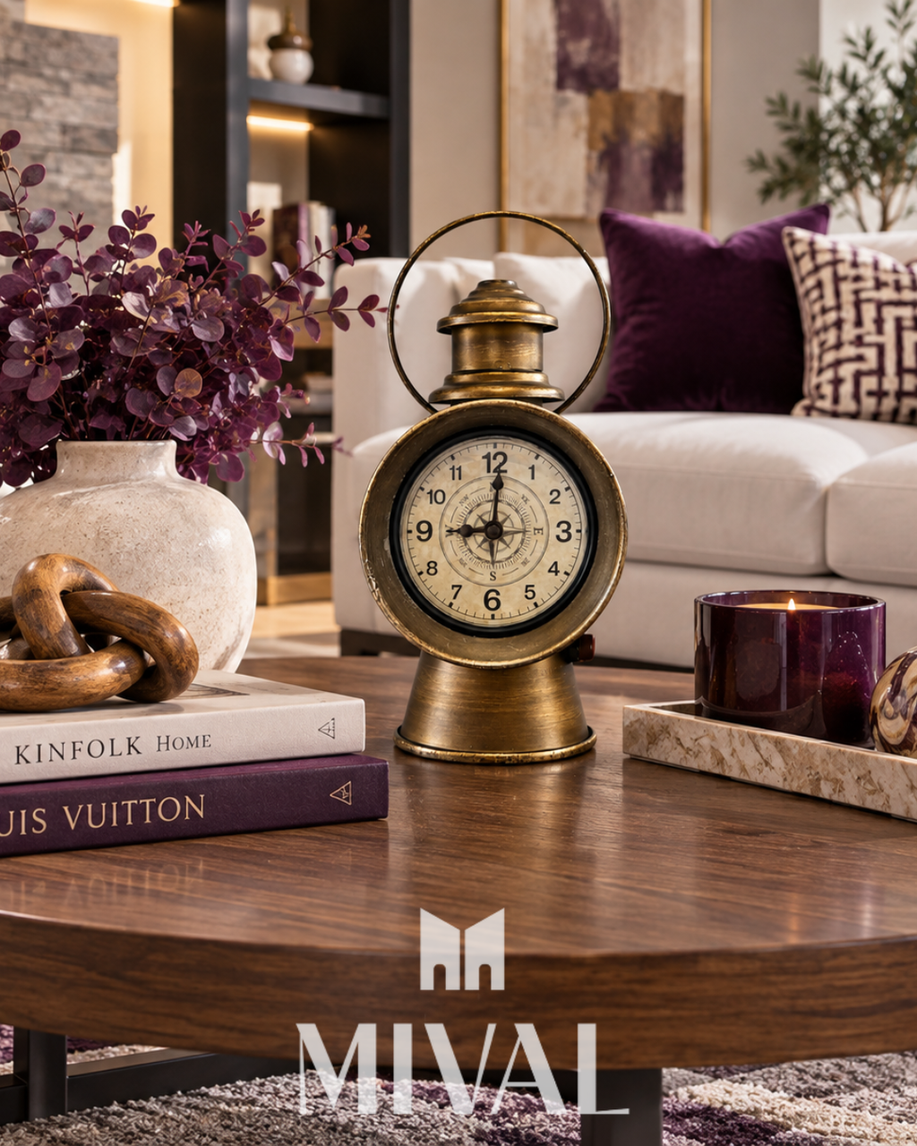 RELOJ DE MESA LINTERNA