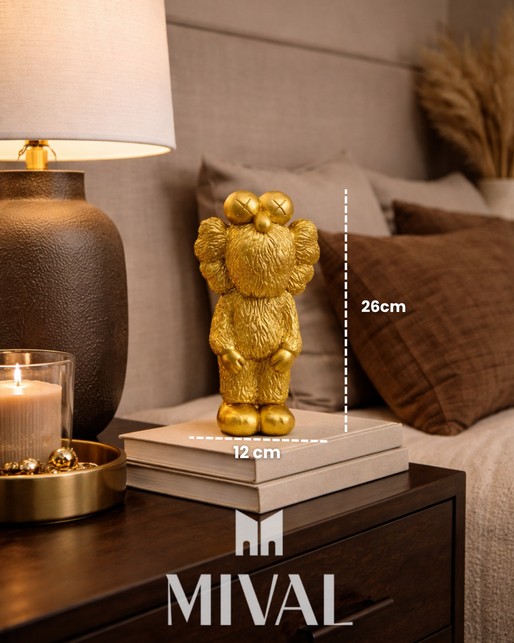 ELMO KAWS DORADO