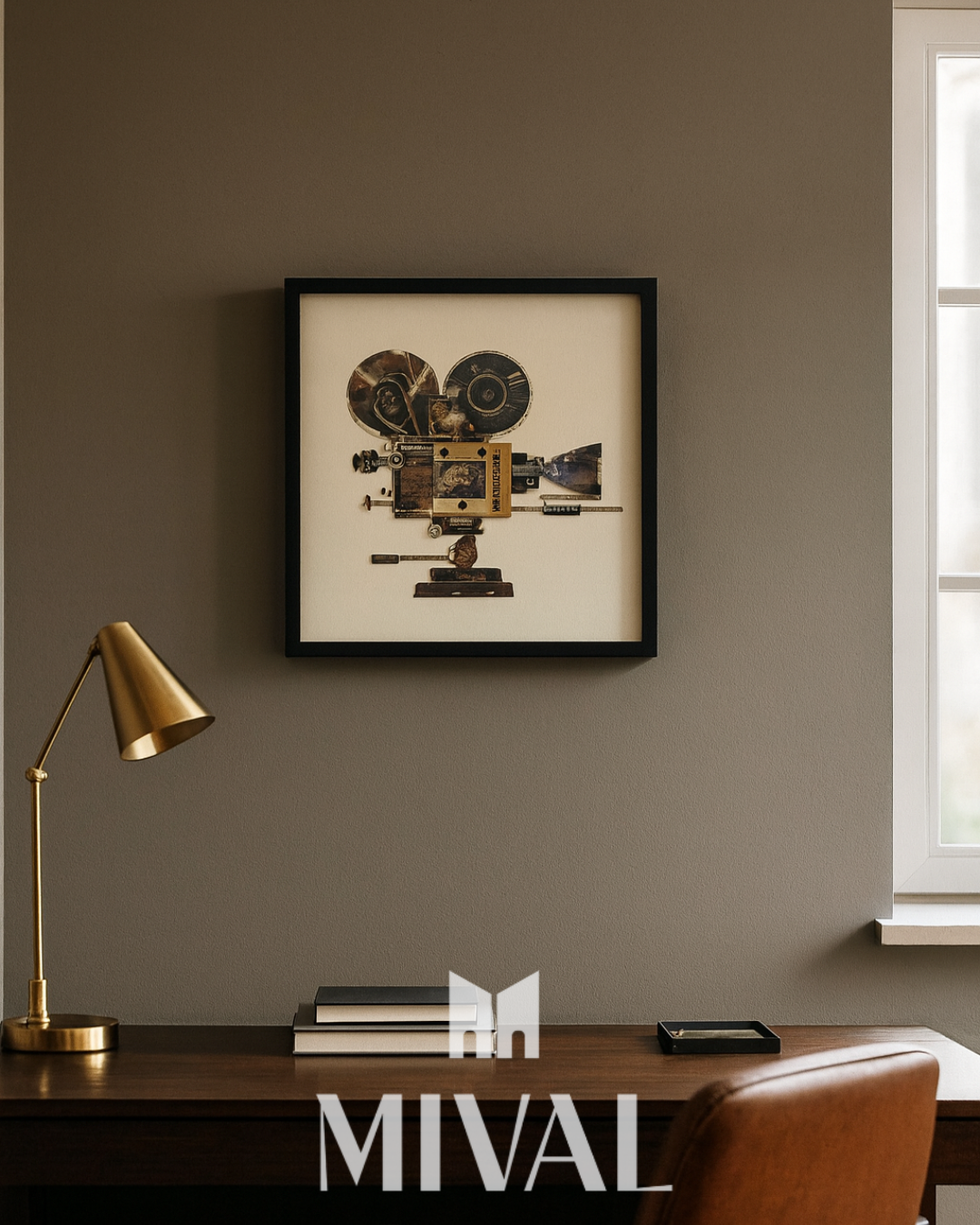 CUADRO PROYECTOR ANTIGUO