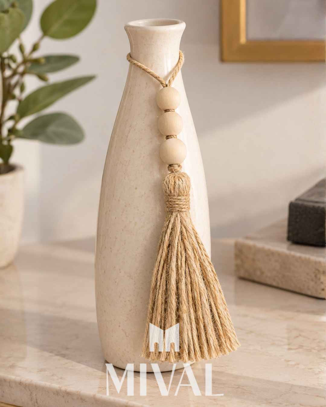 BORLA CON CUENCAS DE MADERA
