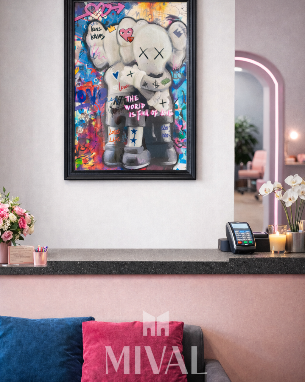 CUADRO KAWS ABRAZO