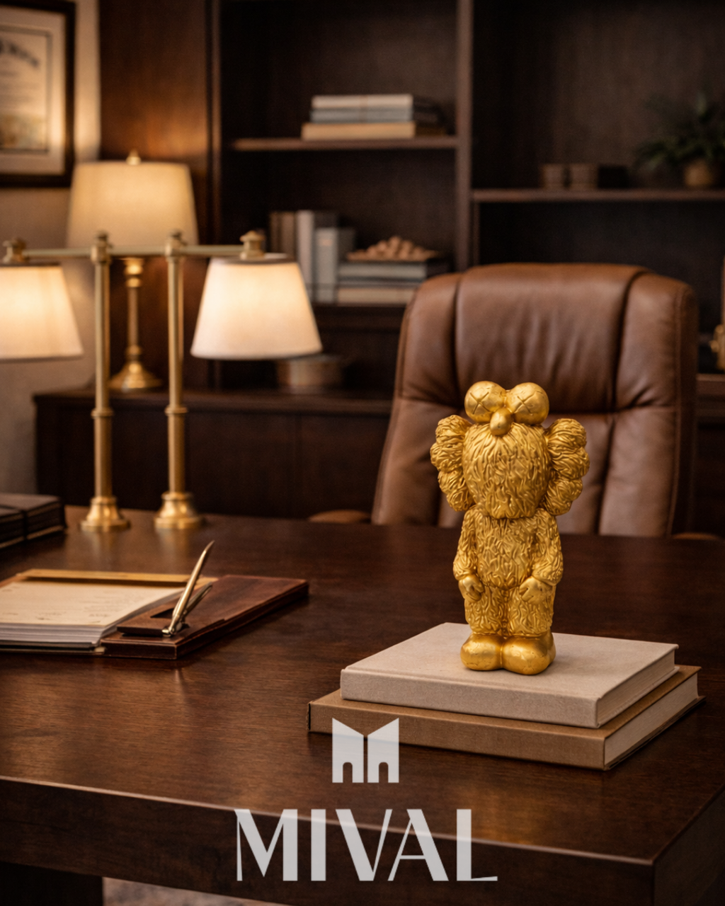 ELMO KAWS DORADO