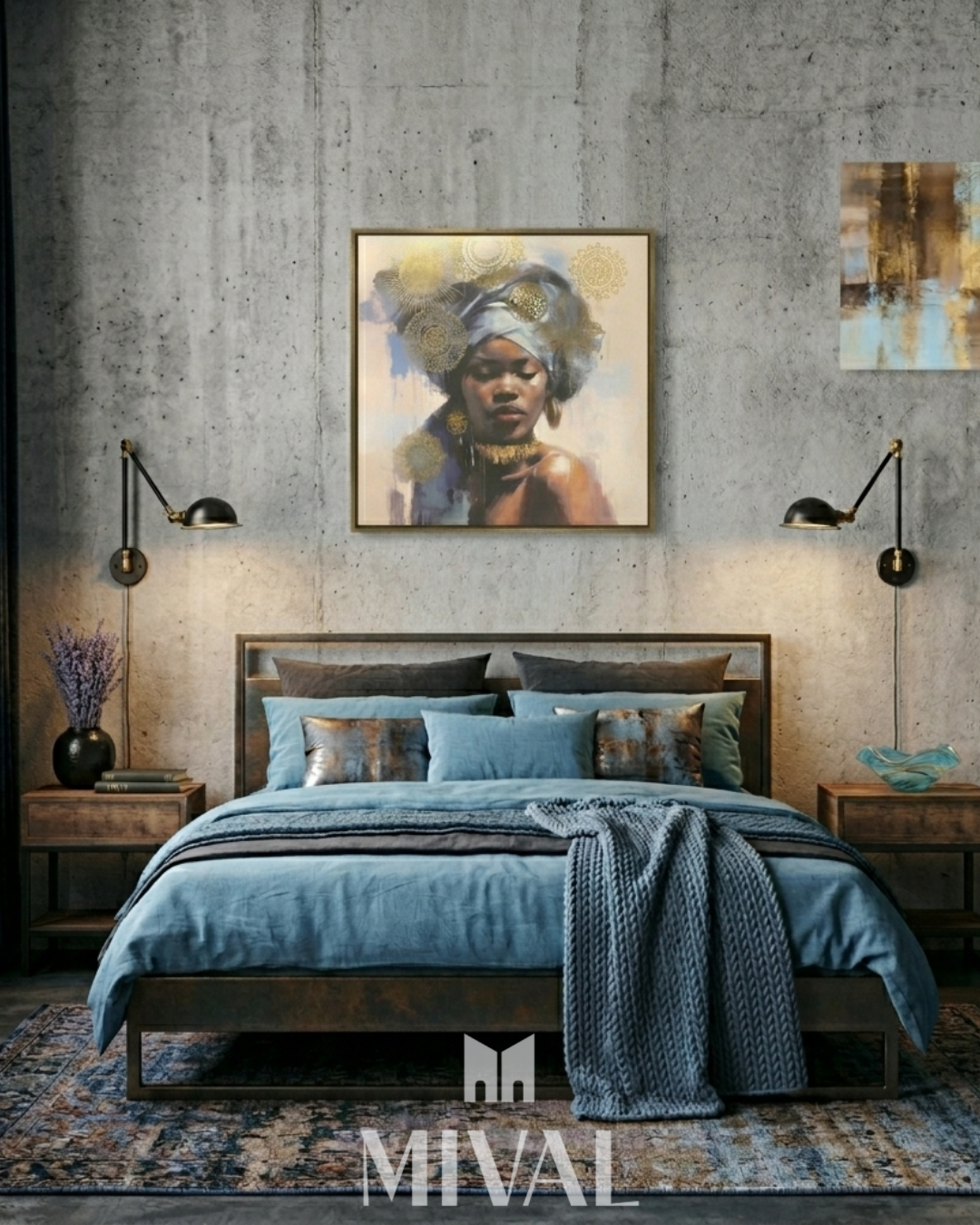 CUADRO MUJER TURBANTE