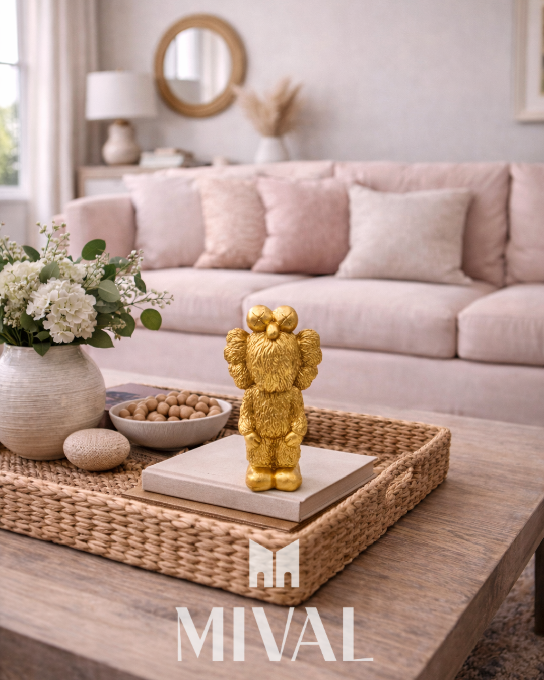 ELMO KAWS DORADO