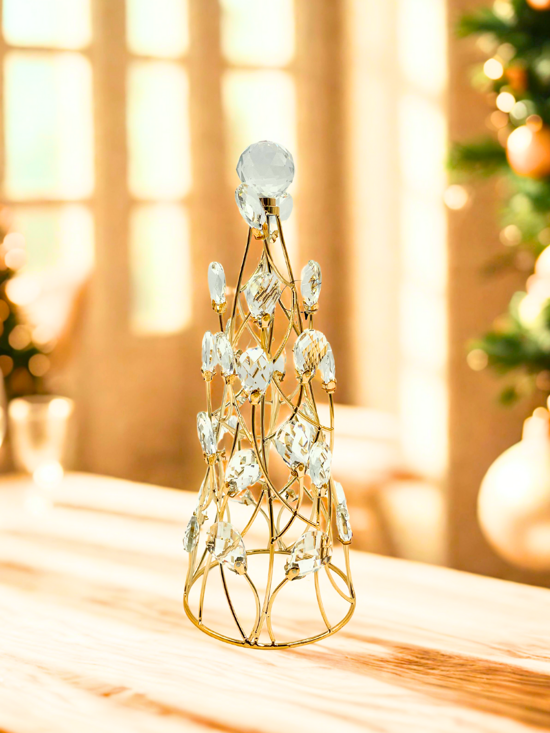 ARBOL DORADO CON PIEDRAS CHI