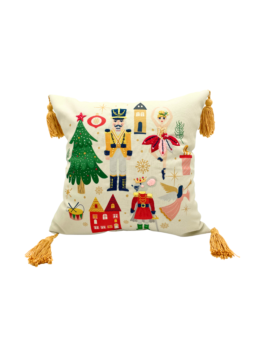 COJIN CASCANUECES CON BAILARINA Y PINO