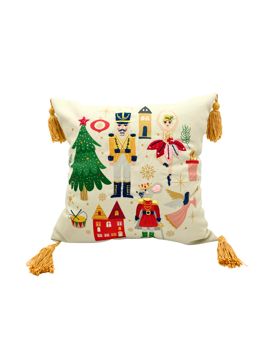 COJIN CASCANUECES CON BAILARINA Y PINO