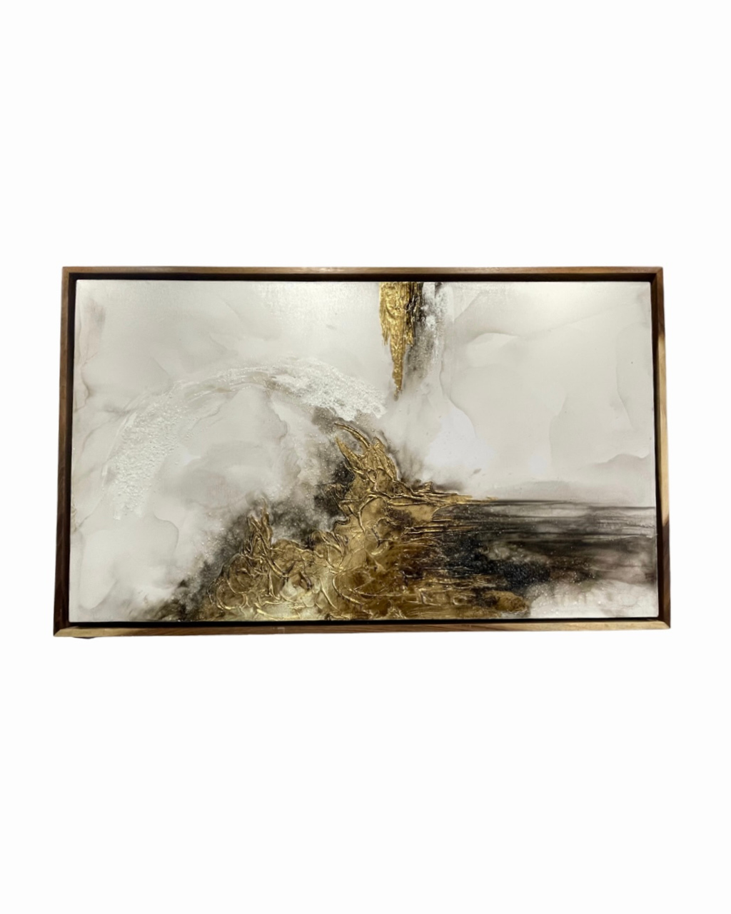 CUADRO MANCHA DORADA MARCO PAROTA