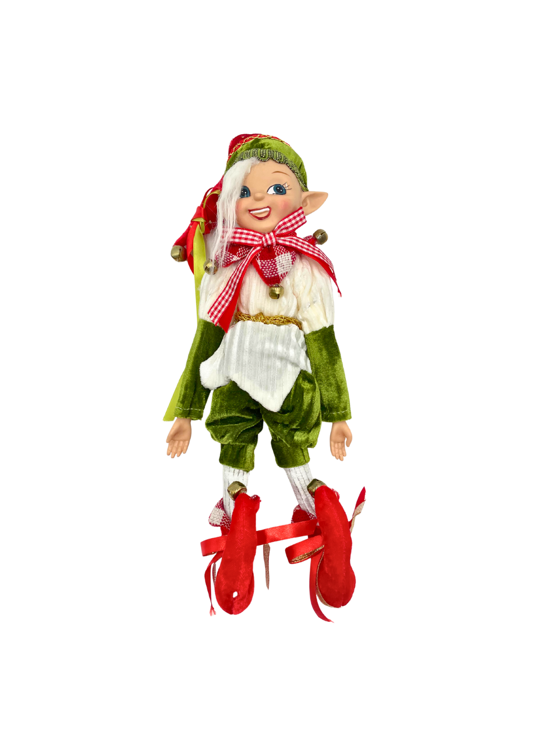 DUENDE VERDE CON BLANCO