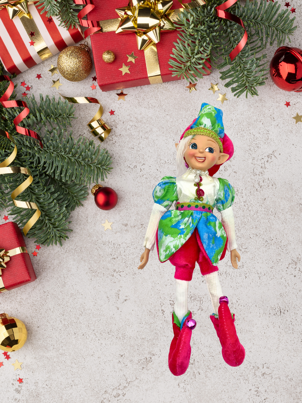 DUENDE FIUCSIA CON VERDE