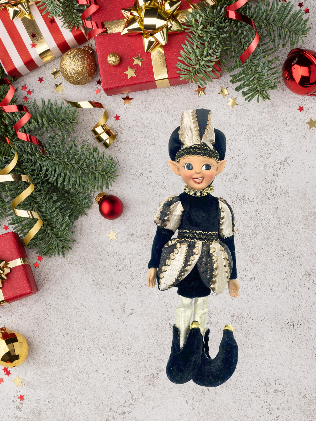 DUENDE CON SOMBRERO NEG/DOR