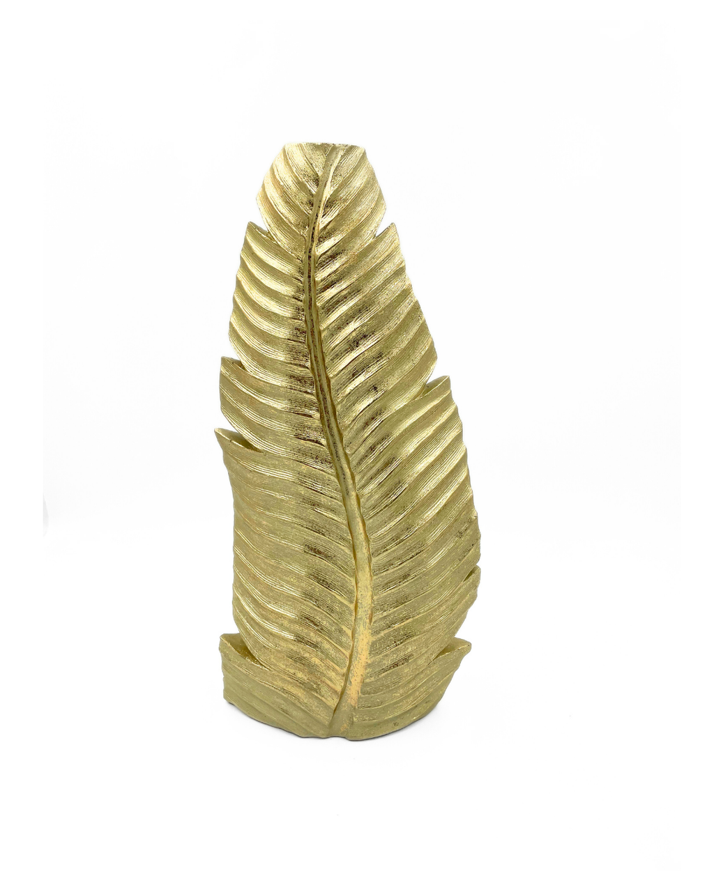 FLORERO HOJA GDE ORO